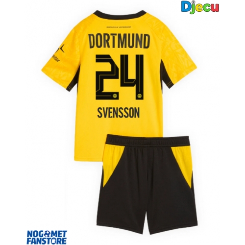 Borussia Dortmund Daniel Svensson #24 Domaci Dres za djecu 2026-27 Kratak Rukav (+ Kratke hlače)